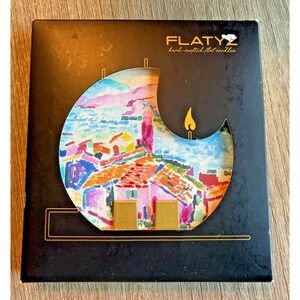 Flatyz Flat Candle Hand Crafted Decorative Dripless Unscented Lithuania Art